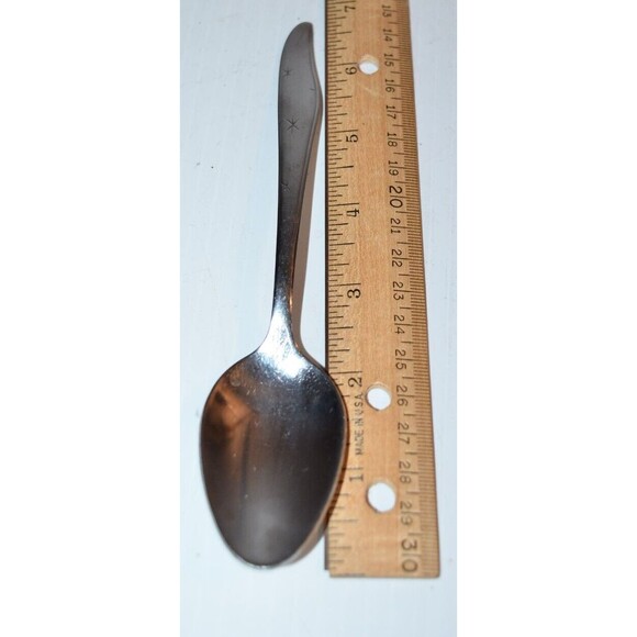 Mar-Crest CITATION stainless oval soup spoon replacement Atomic twin star - Picture 3 of 4